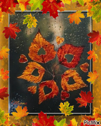 feuilles d'automne - Gratis animeret GIF
