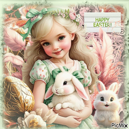 happy easter dear friend - Free animated GIF