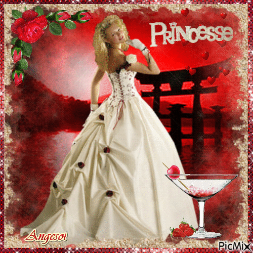 Jolie princesse - Gratis animerad GIF
