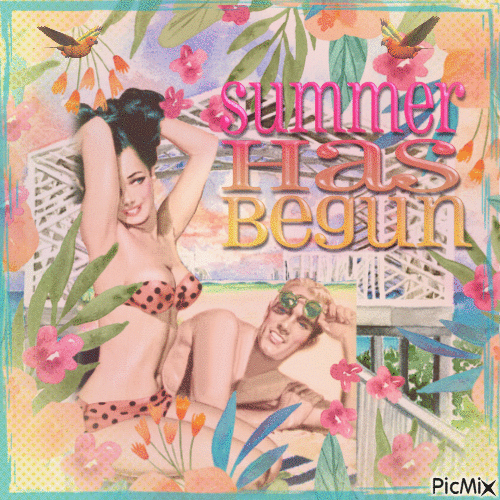 Vintage Summer - Бесплатный анимированный гифка