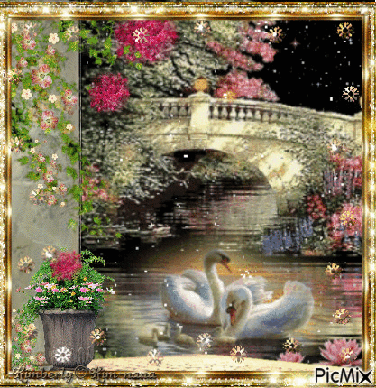 Vintage Swan! - Bezmaksas animēts GIF