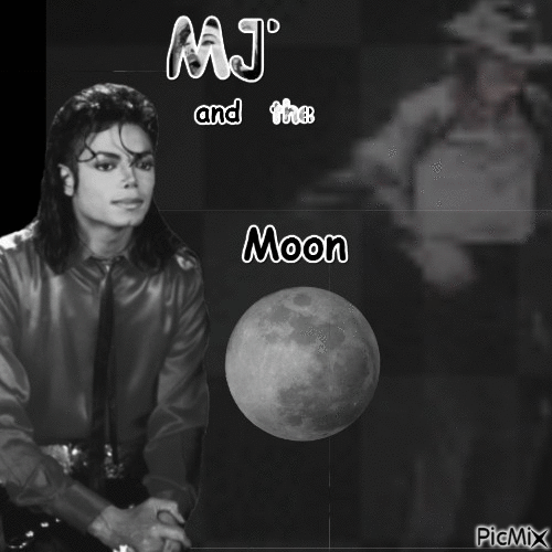 Michael Jackson and the Moon - GIF animasi gratis