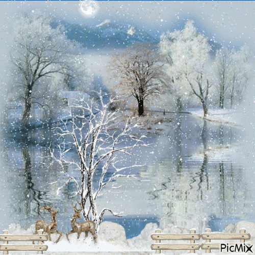 winter wonderland - Gratis animeret GIF