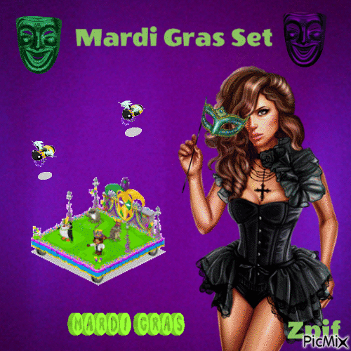 Mardi Gras Set - Gratis geanimeerde GIF