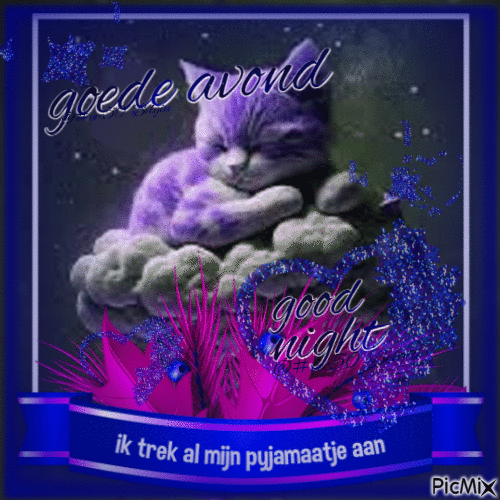 a gn evening avond  night pyjama - Ingyenes animált GIF