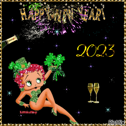happy New Year 2023 - Nemokamas animacinis gif