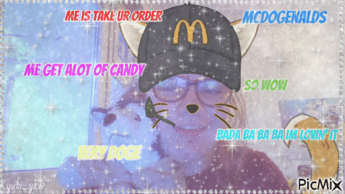 Me as a McDonalds worker Doge - Бесплатный анимированный гифка