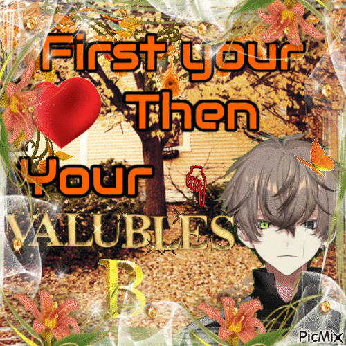 First your heart then your valubles (B) - GIF animé gratuit