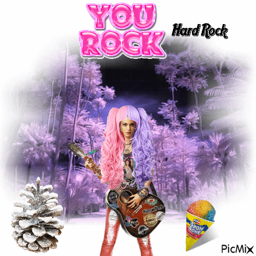 You Rock Hard Rock - Бесплатный анимированный гифка