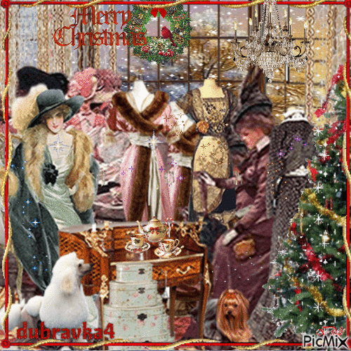 Christmas lady,s shop!  11//12/21 - Бесплатни анимирани ГИФ