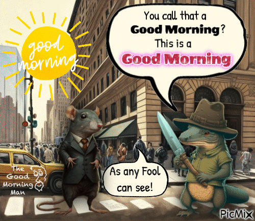 You call that a Good Morning? - GIF animado grátis
