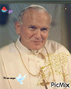 Pape Jean-Paul II - Gratis animerad GIF