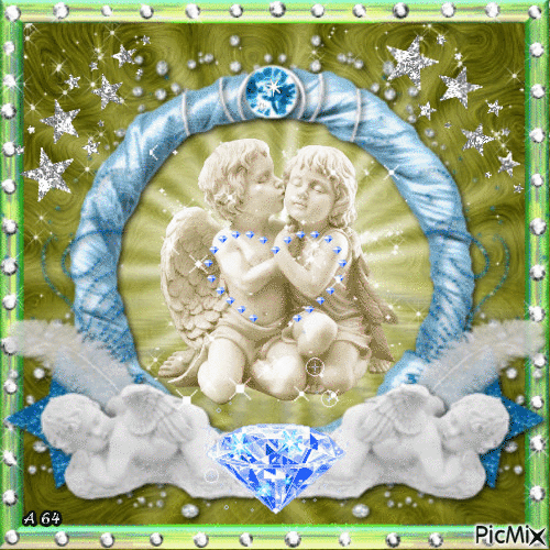 couple d'angelot - Bezmaksas animēts GIF