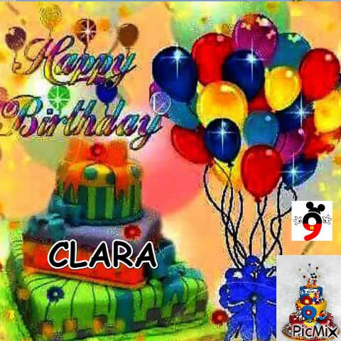 Bon anniversaire Clara - png gratuito