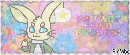 YOU ARE GOOD ENOUGH! (BANNER) - Free animated GIF