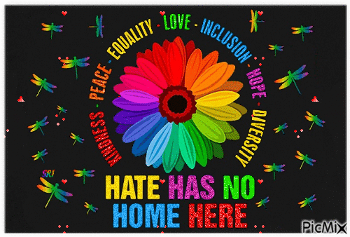 Hate Has No Home Here - GIF animado grátis