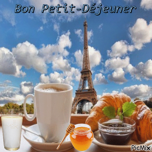 Bon Petit-Déjeuner - Bezmaksas animēts GIF
