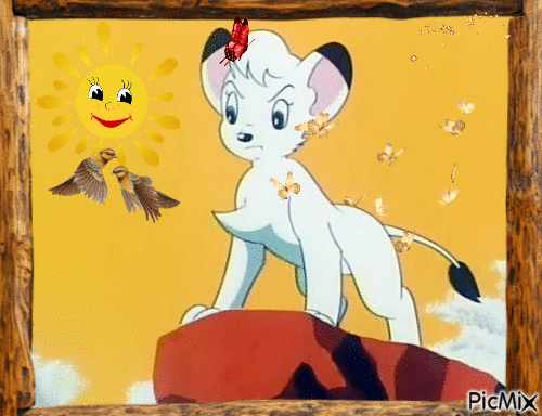 Kimba the white lion - Бесплатни анимирани ГИФ