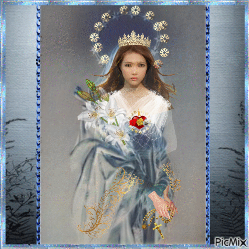 Our Lady of the Rosary. - GIF animate gratis