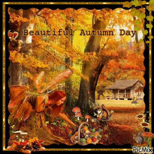 beautiful autumn day - 免费动画 GIF