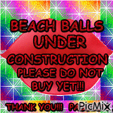 BEACH BALLS UNDER CONSTRUCTION - GIF animado grátis