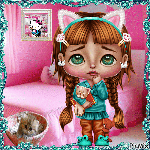 Little girl - Cookie Doll - GIF animé gratuit
