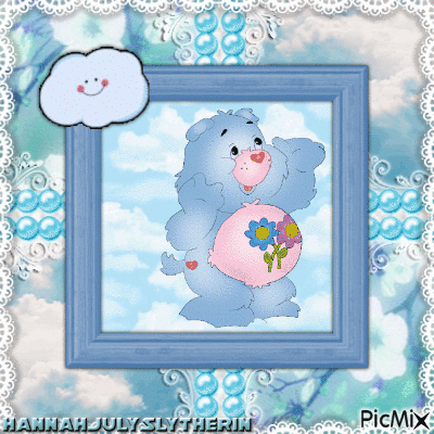 {Carebear Playing in the Cloud} - Kostenlose animierte GIFs