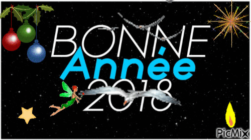BONNE ANNEE 2018 - Animovaný GIF zadarmo
