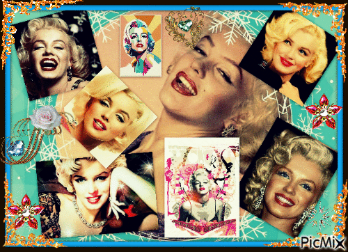 Marilyn scintillante - GIF animado grátis