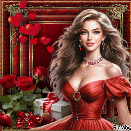 Lady Valentine - Bezmaksas animēts GIF