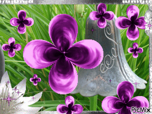Argent et violet - Gratis animerad GIF