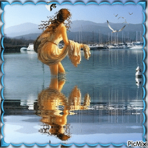 Reflet dans l'eau - Darmowy animowany GIF