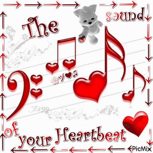 The sound of your Heartbeat - GIF animate gratis