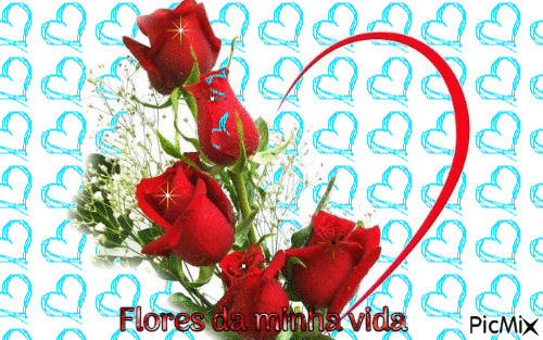 Flores da minha vida - GIF animate gratis