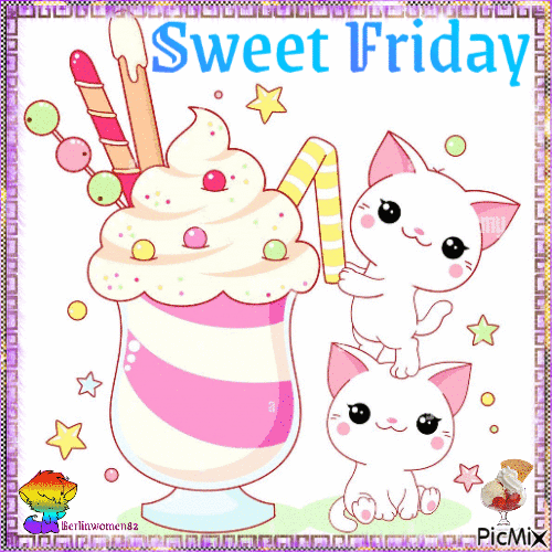 Sweet Friday Cats - Gratis animerad GIF