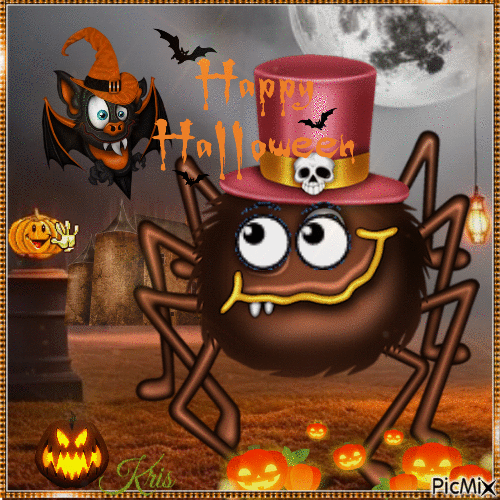 Animaux d'Halloween - GIF animasi gratis
