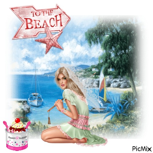 To The Beach - gratis png