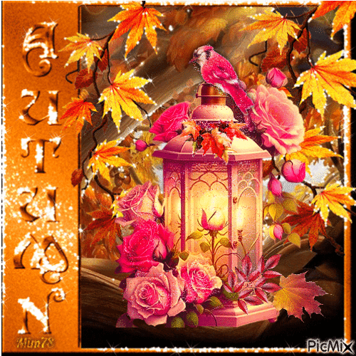 Lanterne d'automne - Gratis animerad GIF