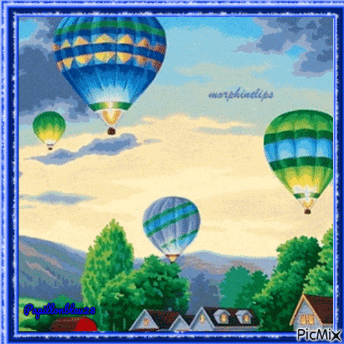 Douceur de montgolfières ! - Free animated GIF