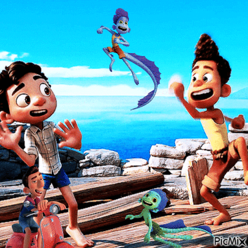 Luca - Pixar - Zdarma animovaný GIF