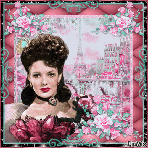 Linda Darnell, Actrice américaine - Free animated GIF