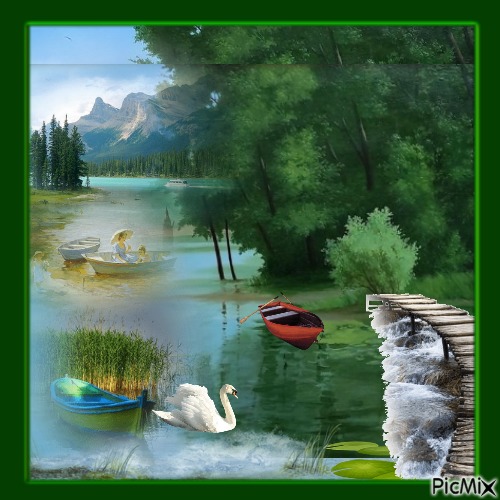 Lago verde - png ฟรี