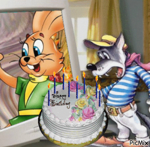 urodziny - GIF animado grátis