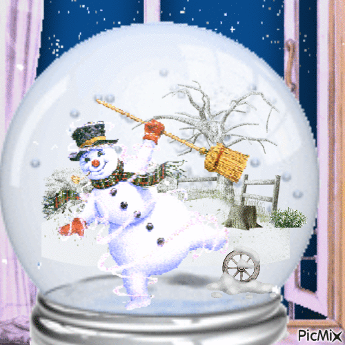 Snowman - Ilmainen animoitu GIF