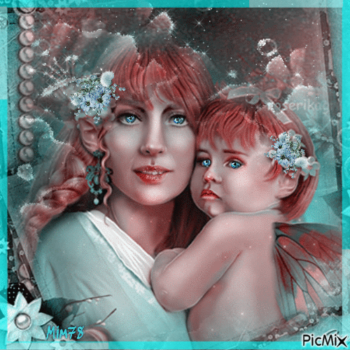 la beauté d'être mère - Ingyenes animált GIF