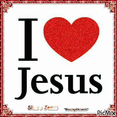 I love Jesus #BlessingsNetwork - Gratis geanimeerde GIF