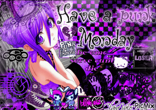 have a punk monday - Free animated GIF