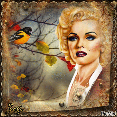 Marylin in autumn colors... - Kostenlose animierte GIFs