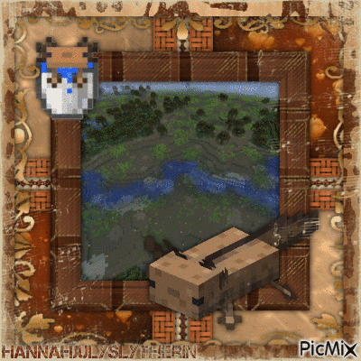 [♣♦♣]Minecraft Brown Axolotl[♣♦♣] - Gratis geanimeerde GIF