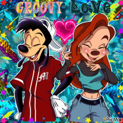 Max and Roxanne Groovy Love - Бесплатный анимированный гифка